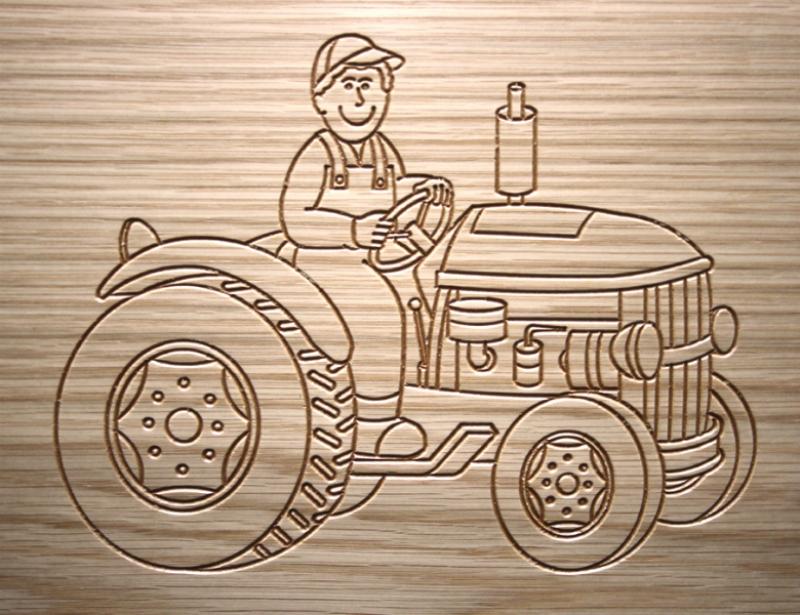 Tractor Engrave Design