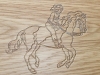 Horse Engrave Design