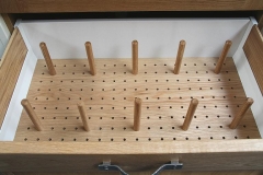 Oak Peg Board Draw