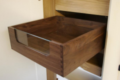 Glass Front Walnut Dovetail