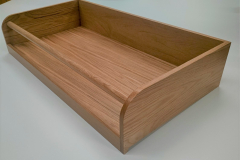 Curved front dovetail drawer